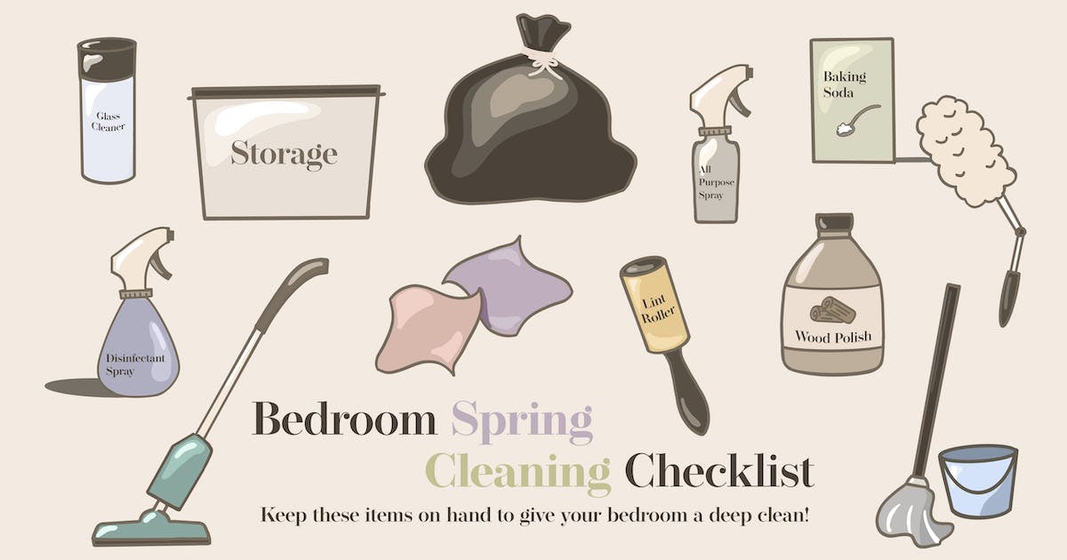 bedroom spring cleaning checklist