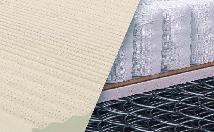 latex mattress with coils