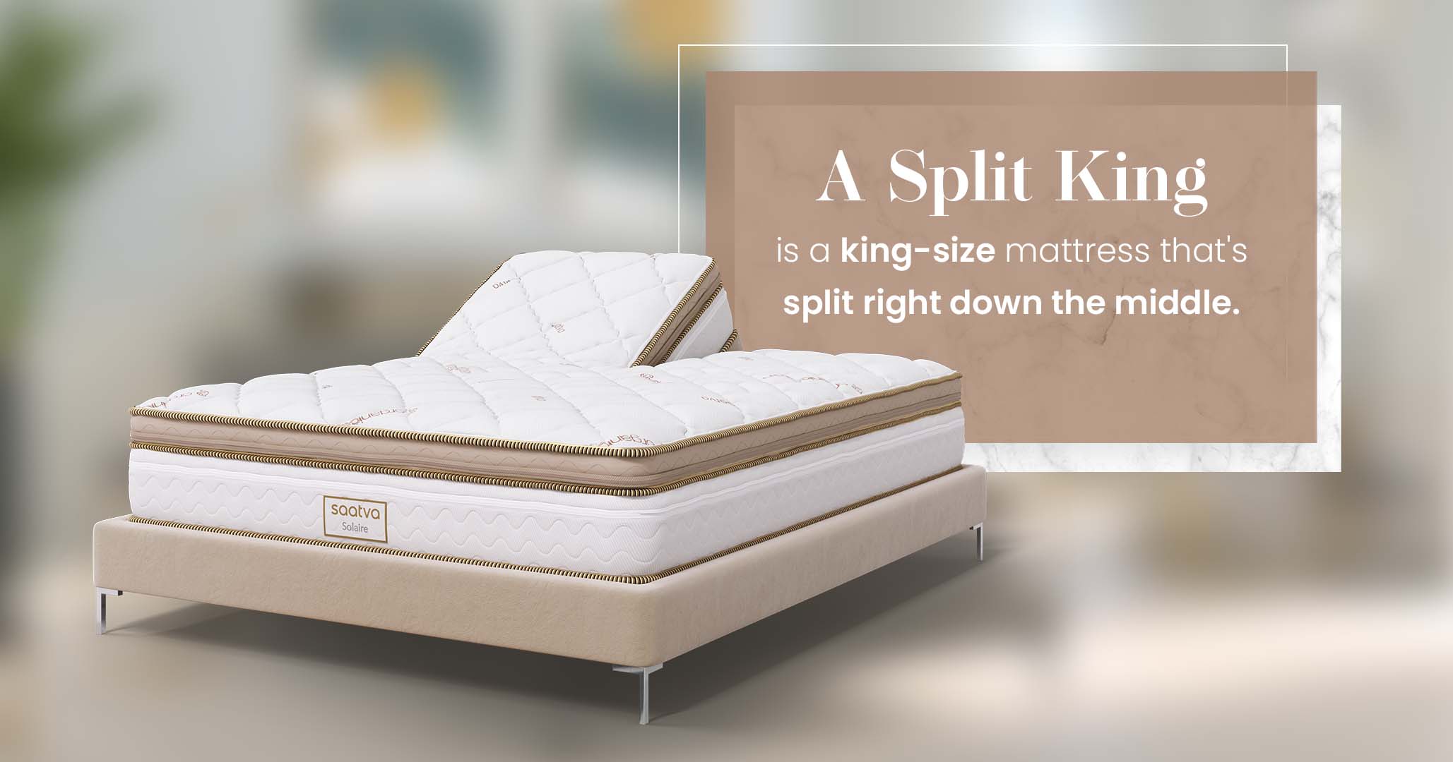 Split king on sale hybrid mattress