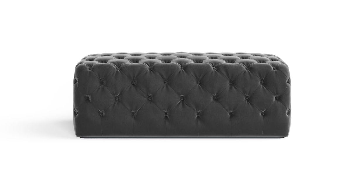 saatva constance tufted ottoman