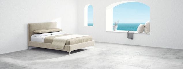 Saatva's Santorini platform bed frame