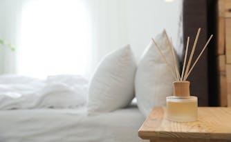 essential oil diffuser in bedroom
