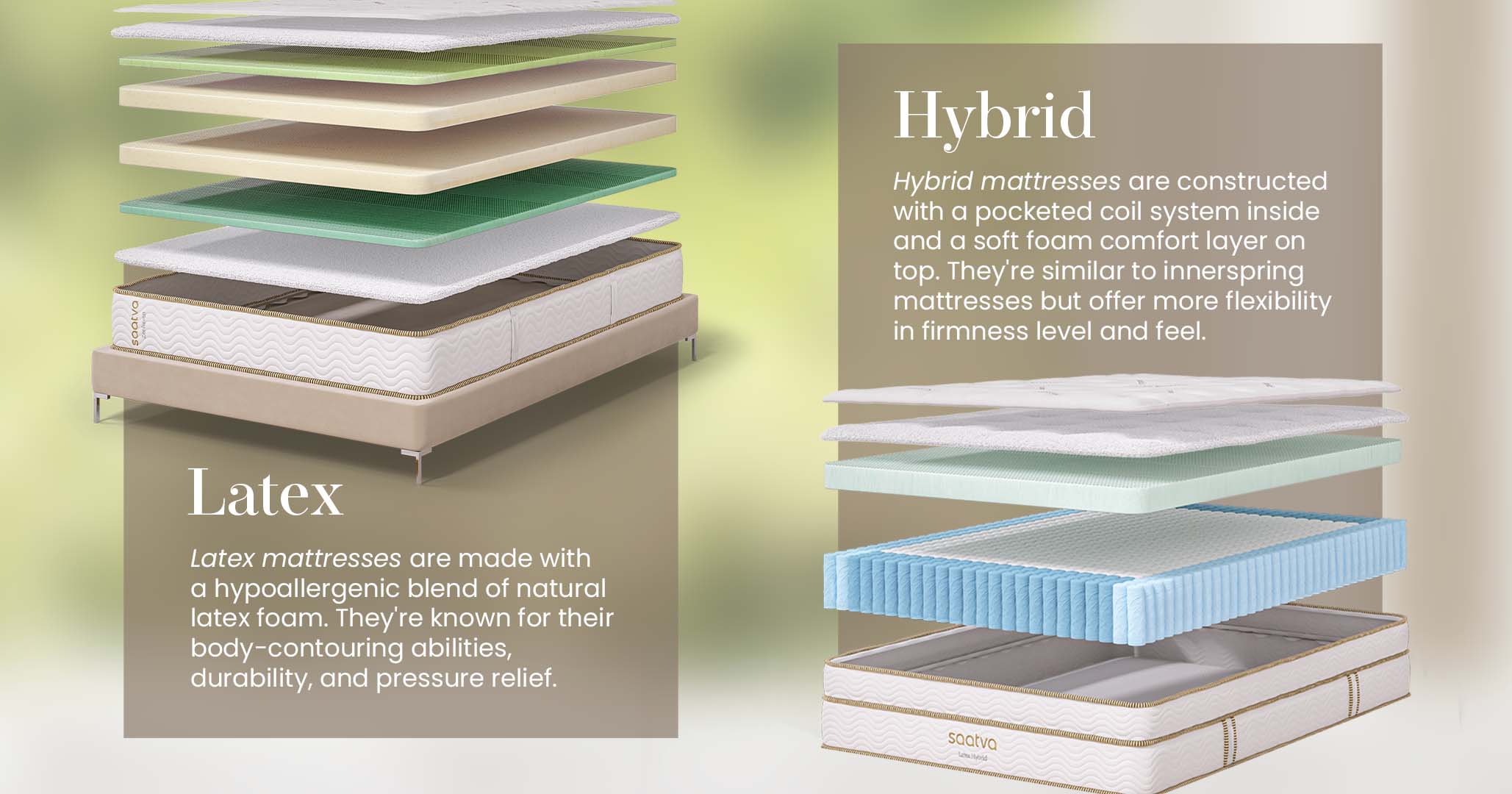 Latex coil on sale hybrid mattress