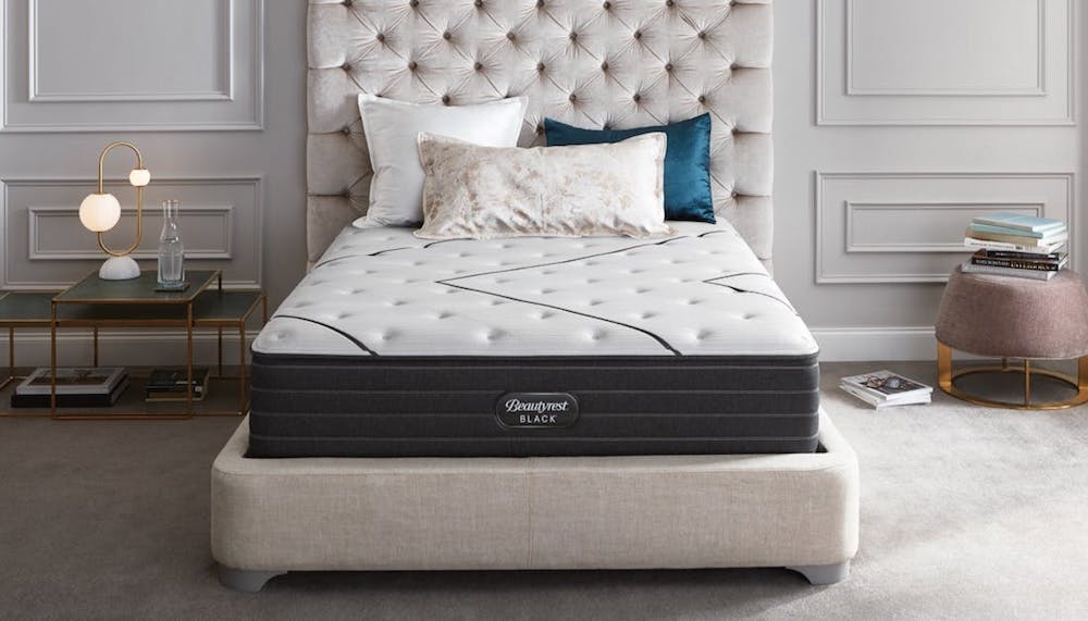 simmons beautyrest black pillow top king mattress