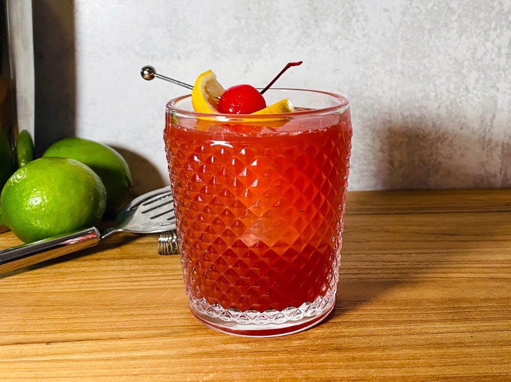 fizzy cherry mocktails