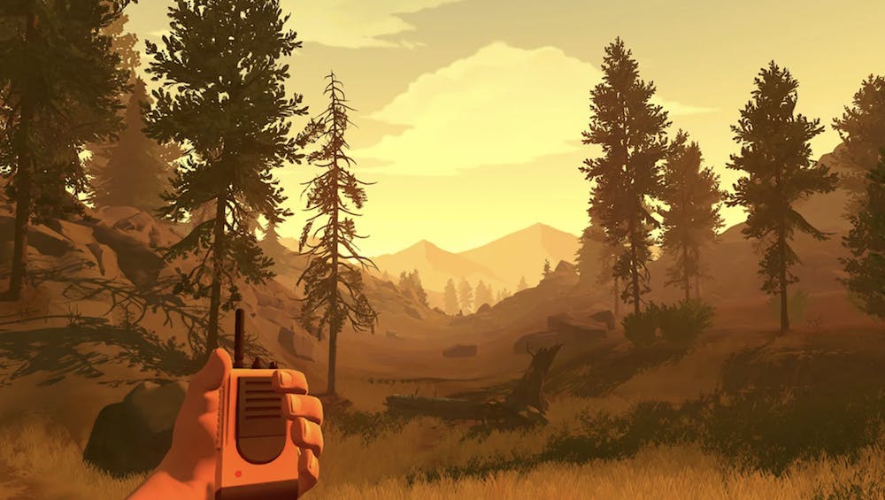 screengrab of firewatch video game