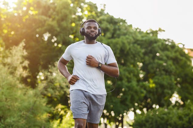 person running outdoors