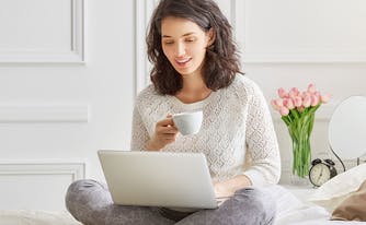 image of woman shopping for best latex mattress for money