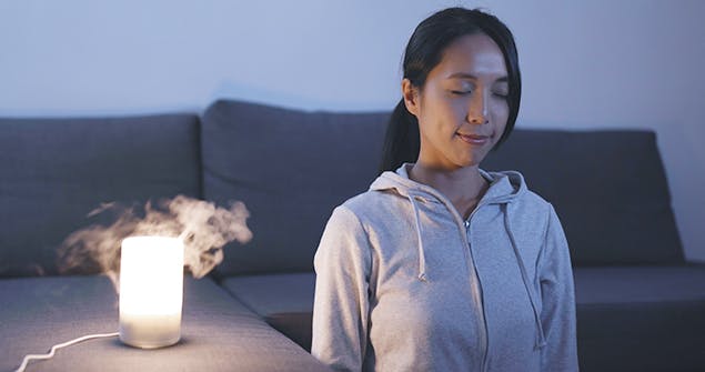 image of woman meditating