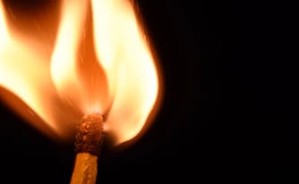 menopause and sleep - image of flame