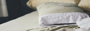 image of clean pillow after being washed