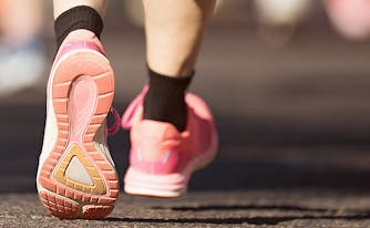 an olympic runner's sleep routine - image of running feet