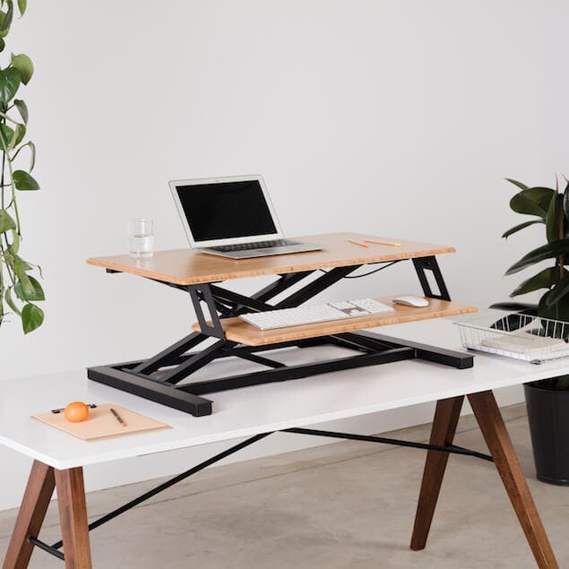 standing desk to prevent back pain while working from home