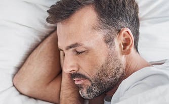 image of person sleeping on side
