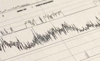 image of brain waves from home sleep study