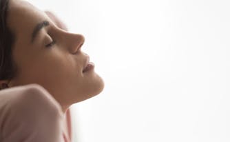 image of woman napping