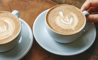 image of two lattes