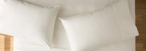 image of latex pillows on bed