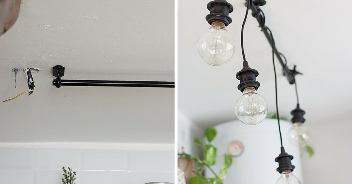 Hanging Lights - Ikea hack light