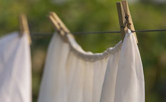 image of linens hanging out to dry