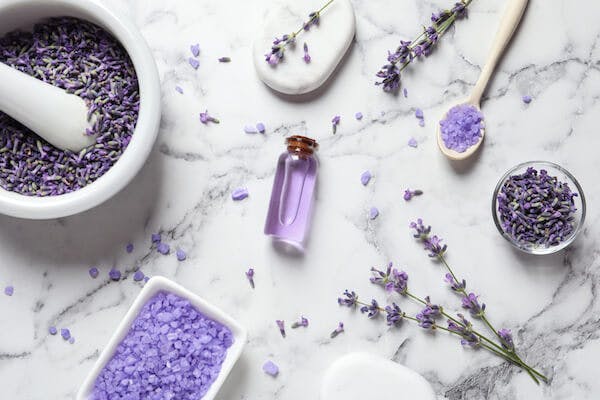 image of lavender and epsom salts