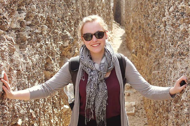 image of author in desert