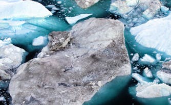 ice caps melting due to climate change and global warming