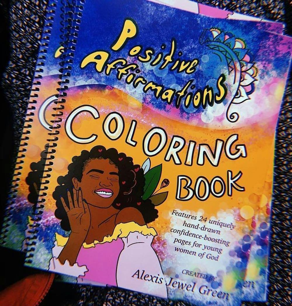 positive affirmations adult coloring book