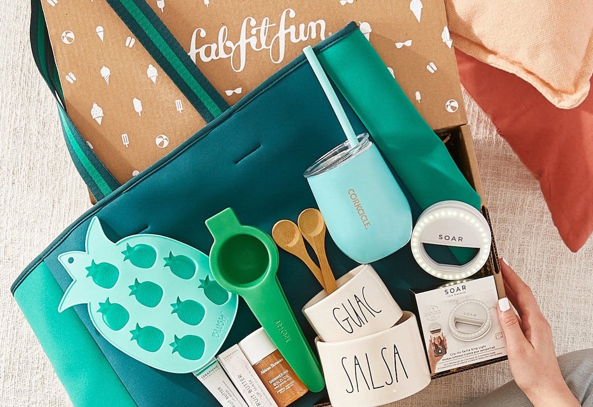 fabfitfun - self-care subscription box with products in it