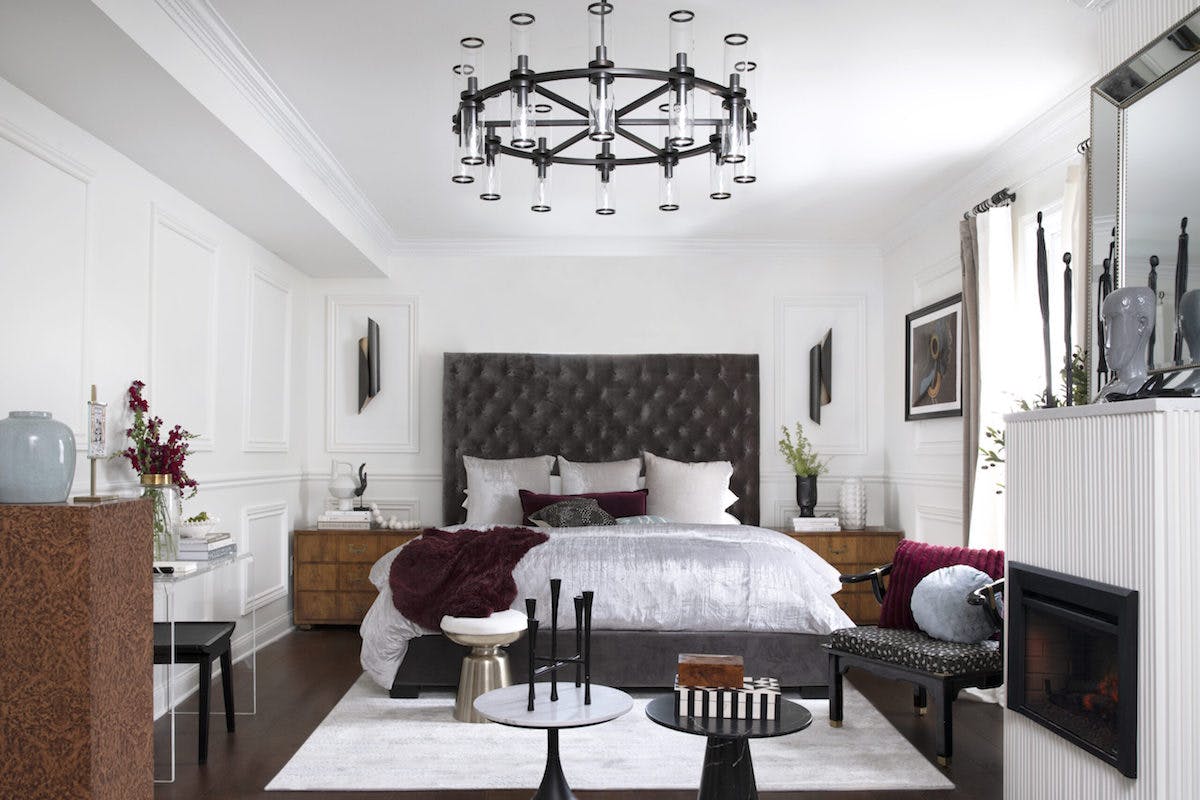 bedroom designed by Saudah Saleem for one room challenge