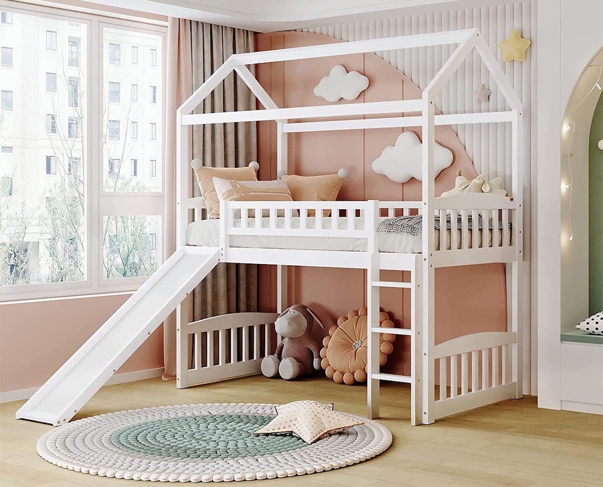 loft bed with play area underneath