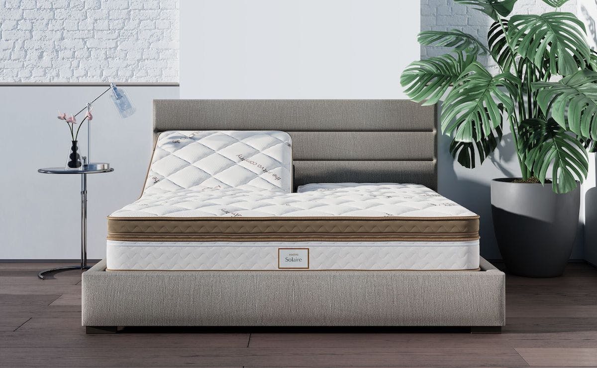 solaire adjustable firmness mattress - smart sleep device