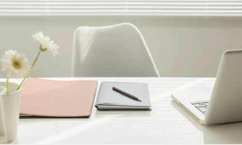 An elegantly-styled work desk