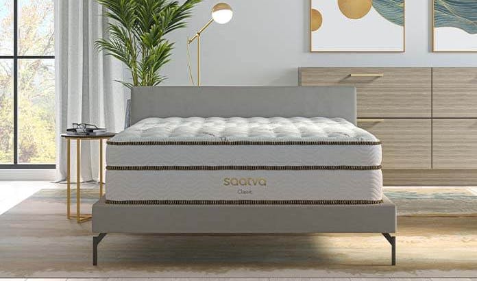 The award-winning and Chiropractor-approved Saatva Classc Innerspring Mattress that comes in 3 comfort options and 2 heights