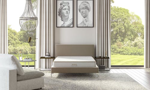 The Saatva Memory Foam Hybrid Mattress, a better alternative to a bed-in-a-box mattress