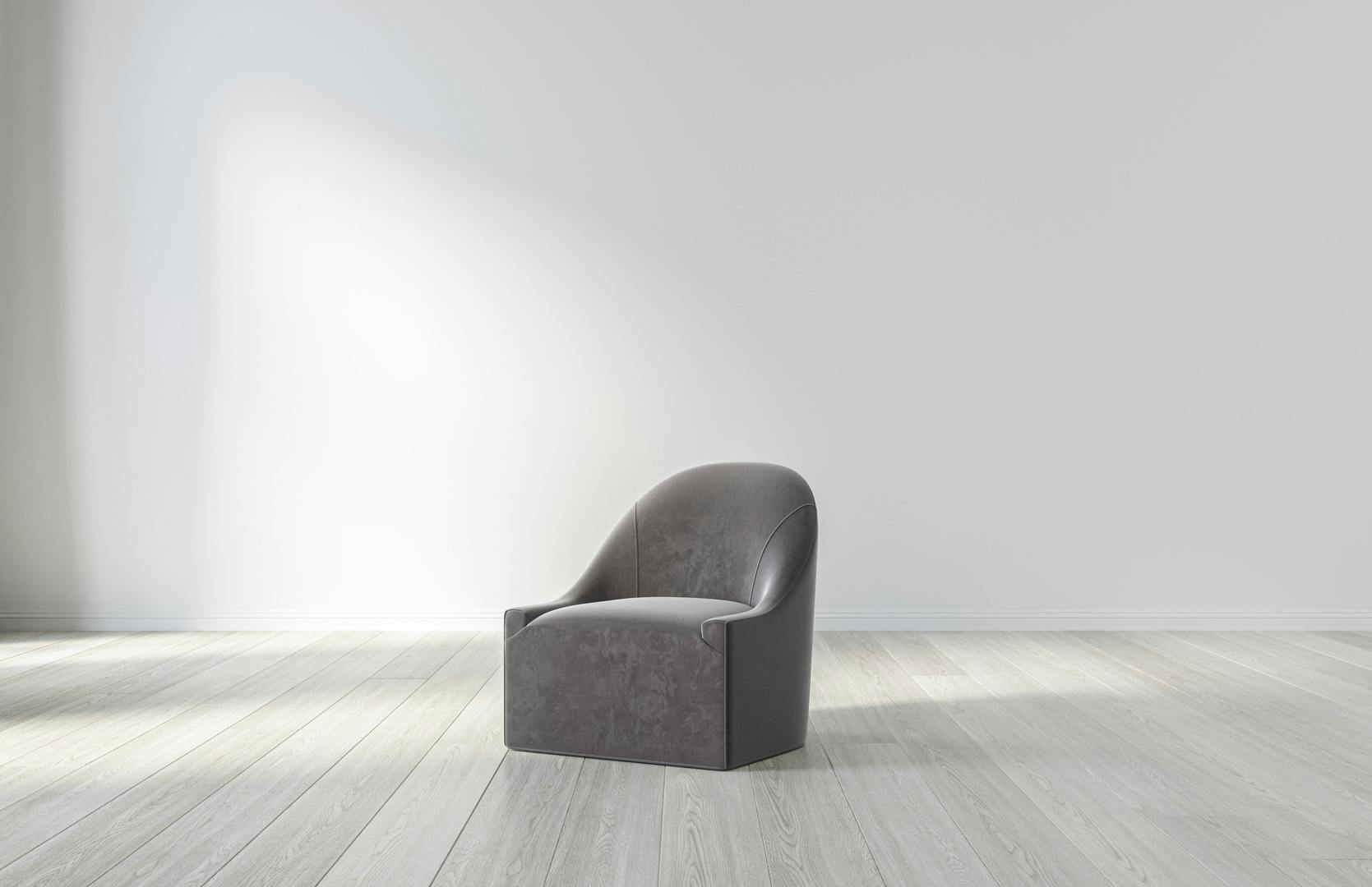 Saatva's Anais Chair, a modern rendition of the classic slipper chair