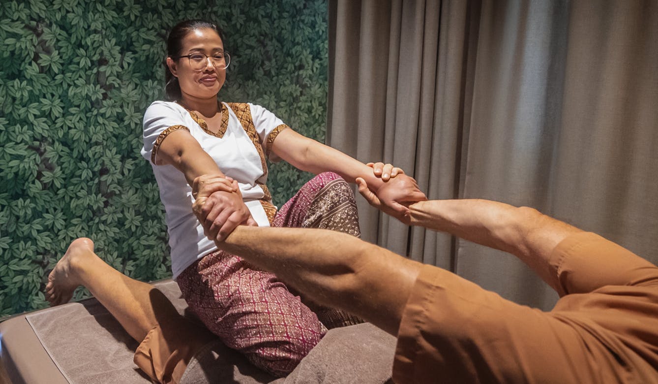 Thai combination massage in Split at Sabai Sabai Thai Massage — soothing mix of acupressure, stretching, and oil massage to restore balance and ease tension.