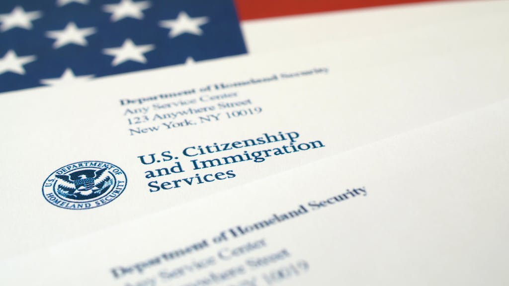 Letter from the United States Citizenship and Immigration Services