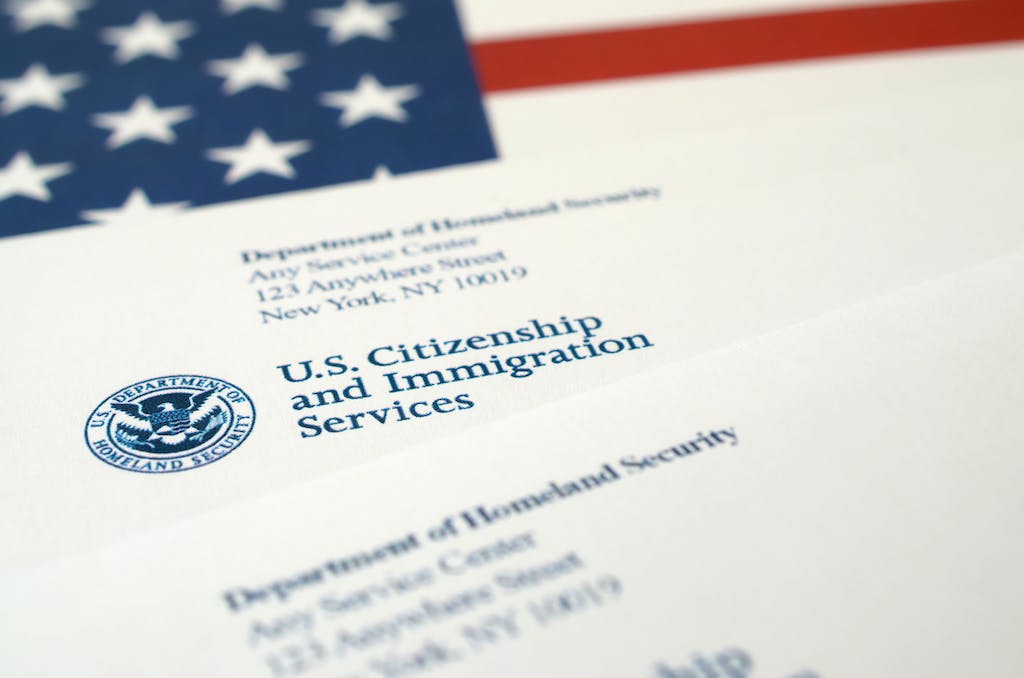 Letter from the United States Citizenship and Immigration Services