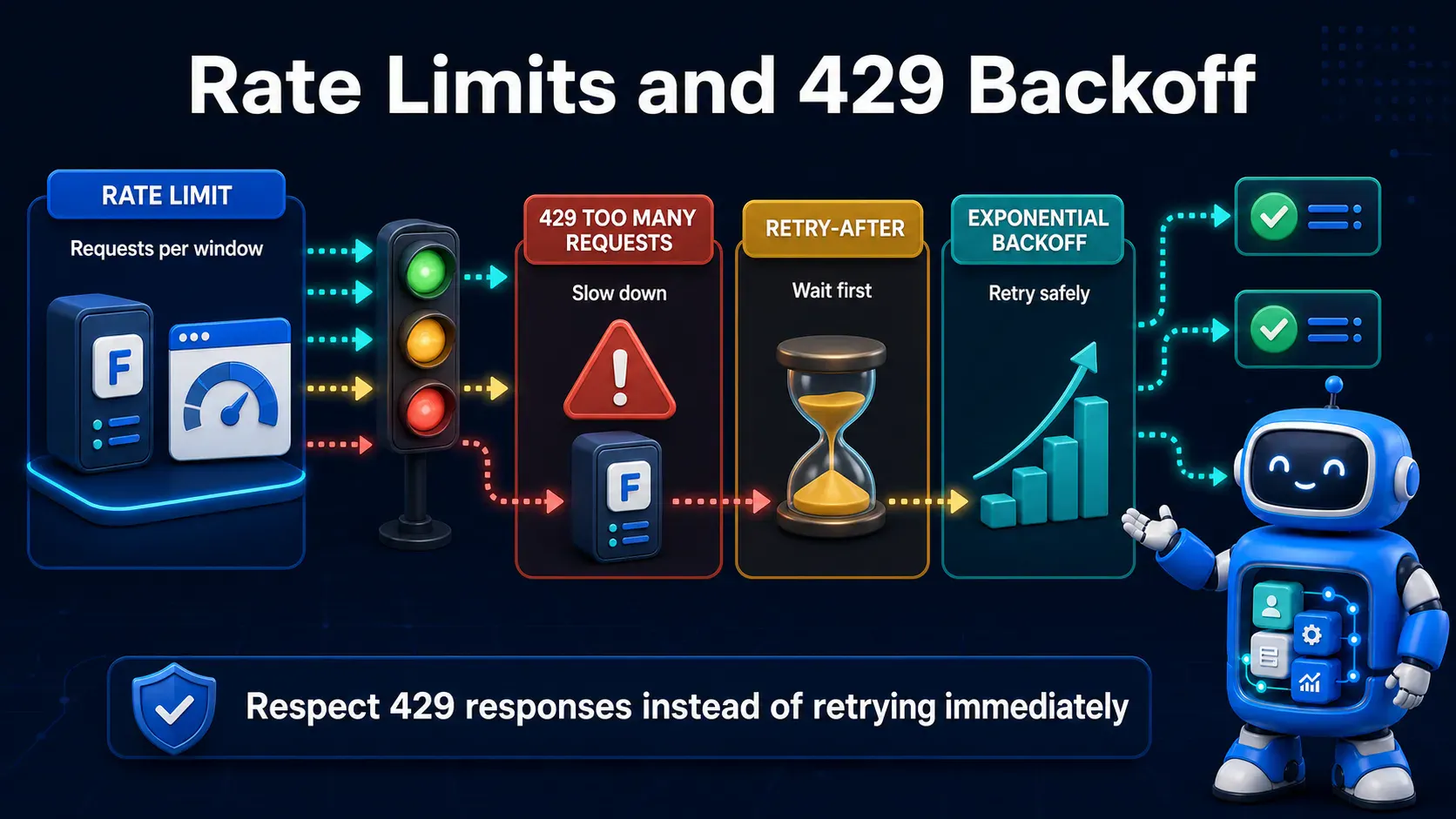Frappe rate limits, 429 responses, Retry-After, and exponential backoff