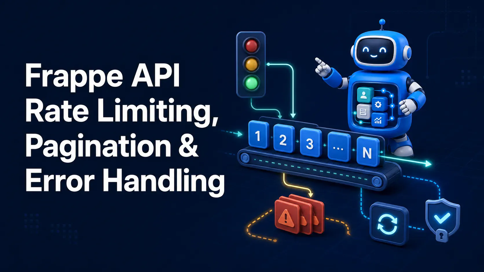 Frappe API rate limiting, pagination, and error handling