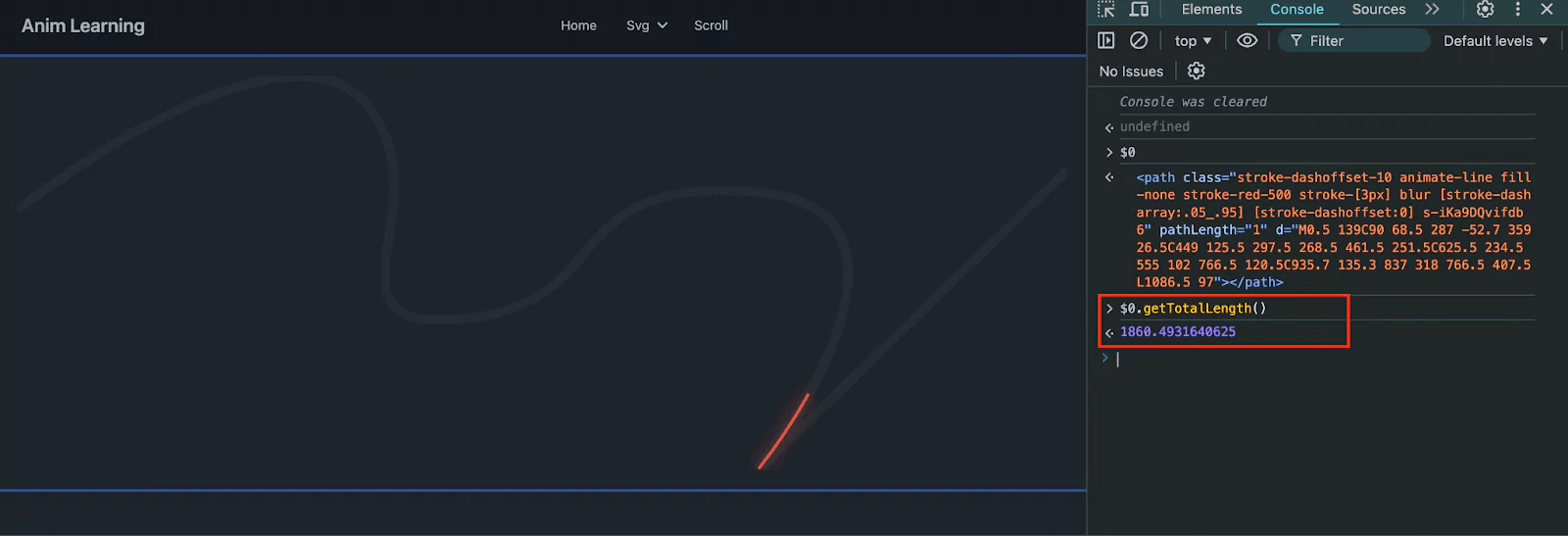 SVG Get Total Length of a Path