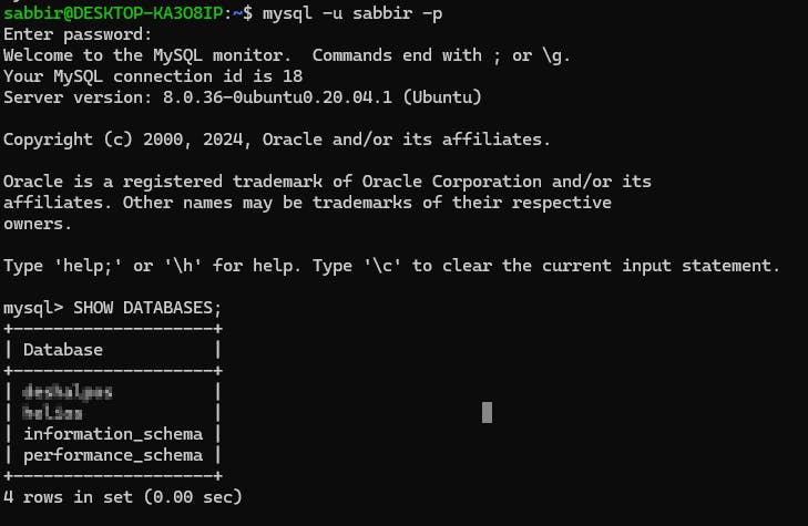 access mysql