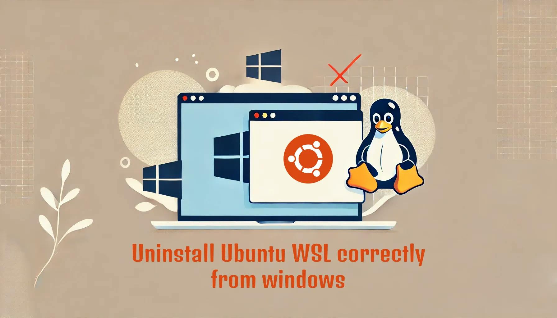 Uninstall Ubuntu WSL correctly from windows