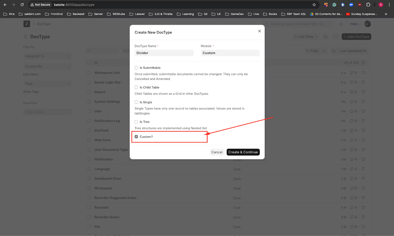 Custom settings read-only in Frappe