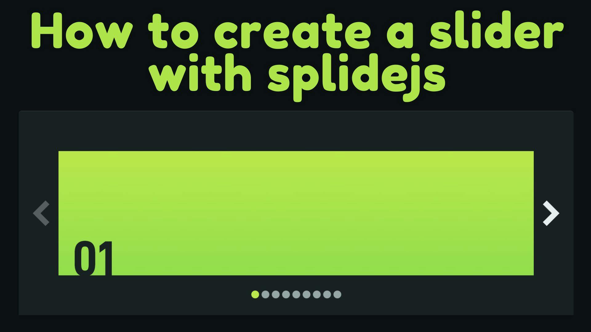 sveltekit create slider with splidejs