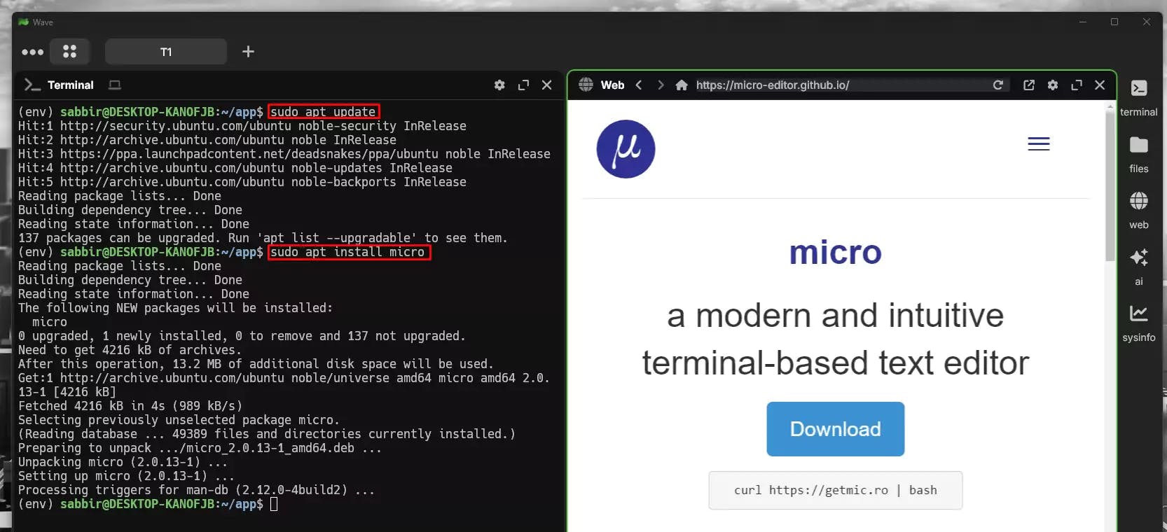 install-the-text-editor-micro