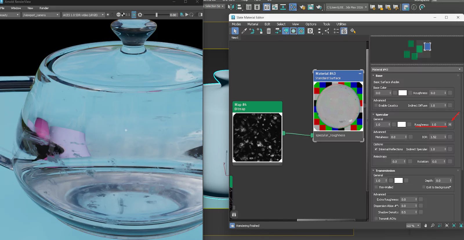 Scratch Map in Specular Roughness