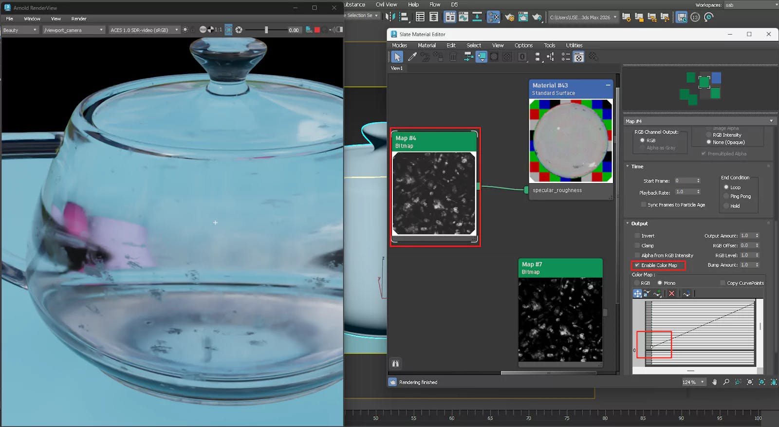 Scratch Roughness Map Color Control