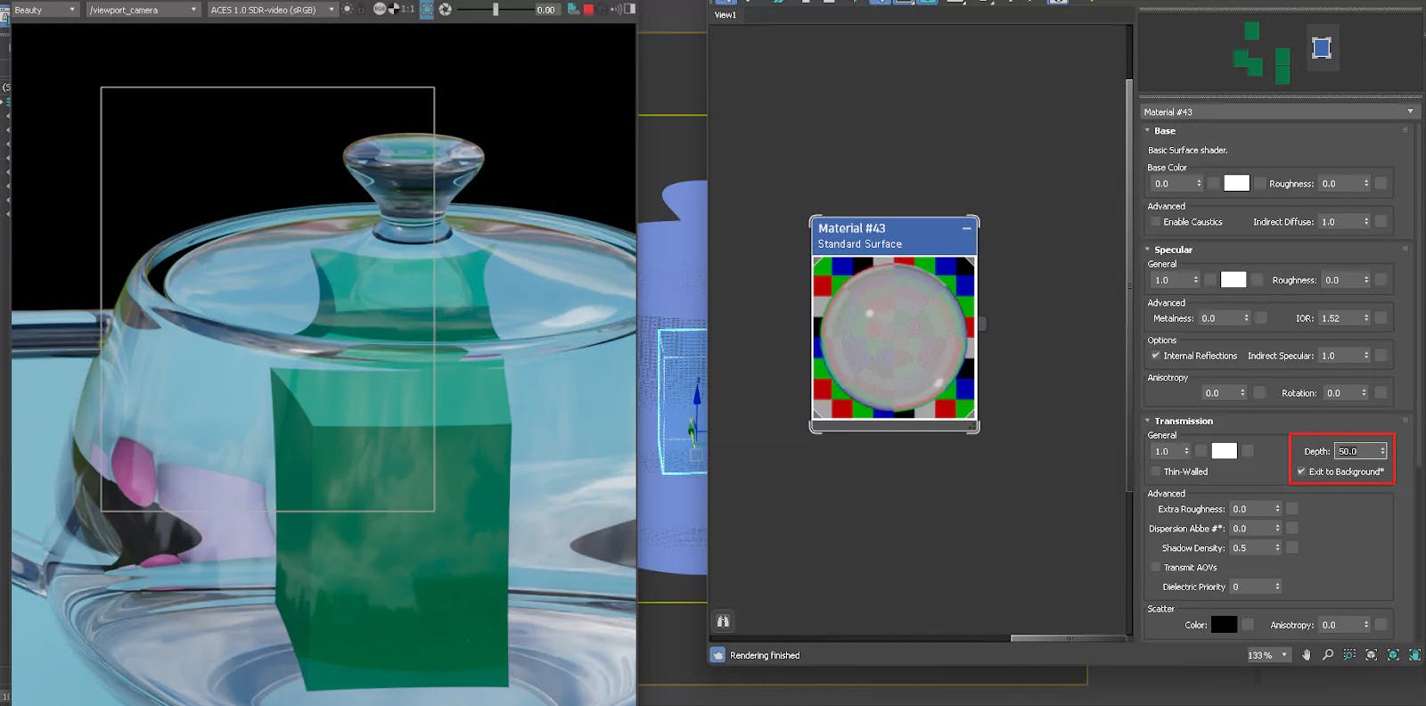 Glass Depth Settings Only